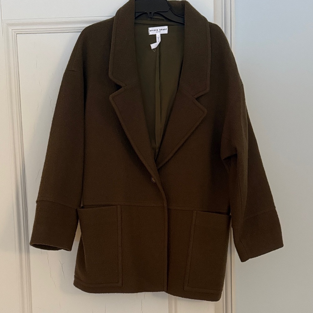 Apiece Apart Acacia Overcoat Olive